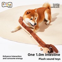 Jouet pour chien en peluche extra long de 1 mètre, résistant aux morsures, couineur interactif, compagnon sonore pour chiens