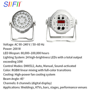 Venta al por Mayor de Fábrica: Luz PAR LED RGBW de 200W para Escenarios, Bares, Iglesias, KTV y Salones de Eventos - Product Image 6