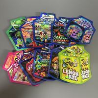 Snelle verzending, kleine minimale bestelhoeveelheid, glanzende afwerking, gevormde ritssluitertassen, verpakking voor kauwgom, fruitgummies, voedselveilig, diverse designs, op voorraad