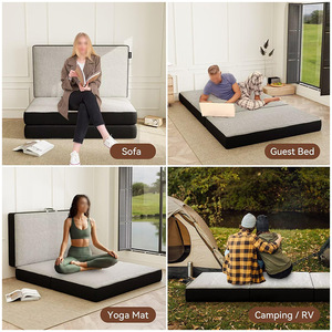Matelas compressé, tapis tatami pliable en trois, tapis <span class=keywords><strong>de</strong></span> yoga, tapis <span class=keywords><strong>de</strong></span> camping extérieur - Product Image 2