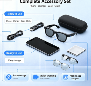 แว่นตาอัจฉริยะ AI น้ำหนักเบาพิเศษ 43 กรัม จากโรงงานโดยตรง กล้อง 8MP 1080P ควบคุมด้วยเสียง AI รองรับการโทรผ่านบลูทูธ เล่นเพลง ใช้งานกลางแจ้งได้ทุกวัน - Product Image 4