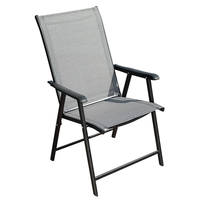 Fauteuils pliants modernes en métal, chaises de salle à manger portables pour l'extérieur, pour jardin, camping, bord de piscine, plage, terrasse, pelouse, cour