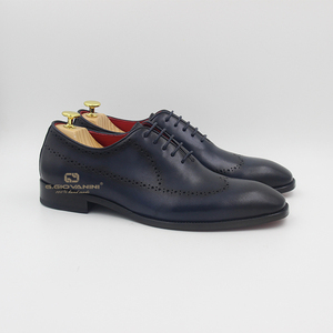 Derby — chaussures en cuir véritable pour <span class=keywords><strong>homme</strong></span>, en cire et cuir véritable, classique - Product Image 6