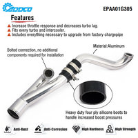 ADDCO - EPMAN Pipa Outlet Turbo High Flow Aluminium Untuk BMW E82 E88 E89 E60 535i Z4 N54 LHD 2008-2013 EPAA01G305