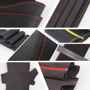 Housse de <span class=keywords><strong>volant</strong></span> de voiture en <span class=keywords><strong>cuir</strong></span> microfibre sport pour <span class=keywords><strong>BMW</strong></span> Série 3 E36/<span class=keywords><strong>E46</strong></span> (1995-2000) Série 5 E39 (1995-1999) Série 8 E31 - Product Image 3