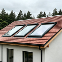 Auvent de toit en aluminium à cadre fin HUACAI, directement de l'usine, avec vitre transparente, pour l'installation sur les toits d'appartements et de maisons.