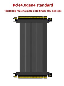 Câble Riser pour Carte Graphique PCIe 4.0 X16, 16 Ports, Montage Vertical, Compatible Séries 30/40, Offrant une Vitesse Maximale Sans Perte PCIe 4. - Product Image 2