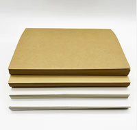 Autocollants personnalisés en papier kraft brun vierge 80 g/m², activables à l'eau et thermocollants, pour l'emballage cadeau artisanal et la masquage