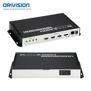 Codificador de Video ORIVISION de 4 Canales H.265, Codificador HDMI a IP 4K con Pantalla OLED de Baja Latencia SRT para Transmisión en Vivo para Iglesias, <span class=keywords><strong>IPTV</strong></span> - Product Image 1
