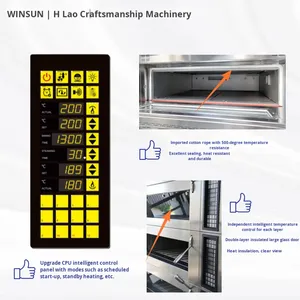 Four combiné commercial multifonctionnel 3-en-1 M&H en acier inoxydable à gaz, plage de température 50-350°F, pour la cuisson et la levée des produits HGC-1Y - Product Image 3