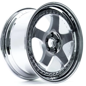 Fornitura di Fabbrica: Cerchi Forgiati ad Alte Prestazioni 18/19/20 Pollici, Profilo Profondo, in Alluminio 6061-T6, Finitura Cromata - Product Image 1