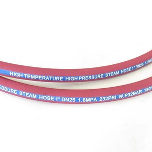 Гибкая высокая давление красный <span class=keywords><strong>5</strong></span>/16 дюймов <span class=keywords><strong>8</strong></span> мм Гладкая поверхность резиновая Пара Гибкая горячая вода шланг трубы - Product Image 2
