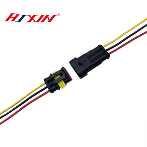 2-poliger wasserdichter Stecker, Stecker und Buchse mit 20AWG-Drähten, geeignet für Autos, LKWs, Boote und andere Kabel verbindungen - Product Image 6