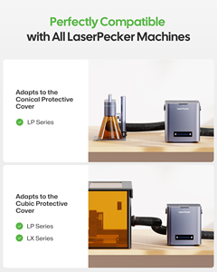 Machine de gravure laser portable LaserPecker 5, version de protection, double laser 20W, gravure et découpe sur bois et métal, Makerspace DIY - Product Image 4