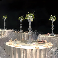 Acrylique Transparent Vase Table Fleur Stand Centres De Table De Mariage Fleur Titulaire Props Partie Événement Table Décoration