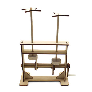Modelo de elevador de manivela de madera, kit de experimentos científicos para niños, juguete educativo, herramienta de aprendizaje STEM, edad de 7 a 9 años - Product Image 4