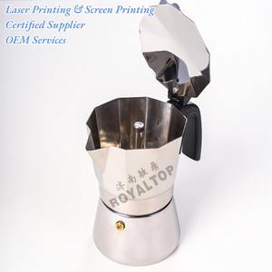 Cafetière expresso de cuisine en acier inoxydable argenté 3Cup 6Cup Stovetop Moka Pot pour cuisinière à <span class=keywords><strong>induction</strong></span> et cuisinière à gaz - Product Image 4