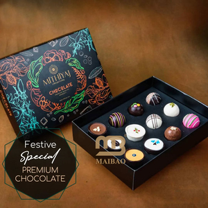 กล่องของขวัญขนมหวานกล่องช็อคโกแลตวันที่ทรัฟเฟิลทรัฟเฟิลมุสลิมหรูหราออกแบบได้ตามต้องการ - Product Image 3