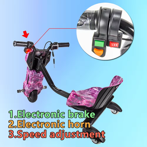8 pouces enfants électrique dérive Trike fou dérive chariot batterie au Lithium moteur d'entraînement <span class=keywords><strong>E</strong></span>-Scooter 3 roues vitesse chariot dérive électronique - Product Image 5