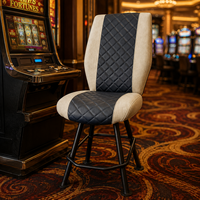 Chaise de poker moderne SUCCESSOR pour casino, siège pivotant durable avec personnalisation de la couleur, du matériau et de la production du logo