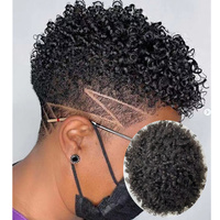 Perruques en dentelle transparente afro bouclée en spirale océanique de 10 mm, cheveux humains indiens réels, grossistes, boucles torsadées, postiche pour femmes