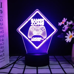 Lampe de chambre à coucher 3D Illusion Cartoon Lampe décorative lumineuse Anime Affichage Led Lampes de chambre Bureau 3d Visual Acrylique Veilleuse pour enfants - Product Image 5