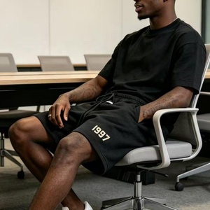 <span class=keywords><strong>Fear</strong></span> 1997 Venta al por mayor ESS SS22 Pantalones cortos de tabla para hombre Camisa de manga corta a cuadros Cintura media Color avena y avena oscuro Estilo urbano con LOGO - Product Image 3