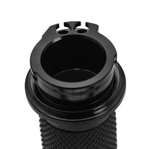 Empuñaduras negras para motocicleta, empuñaduras de manillar de 1 pulgada, compatibles con Harley, Honda, Kawasaki, Suzuki, Yamaha, Bobber, Chopper, C - Product Image 4