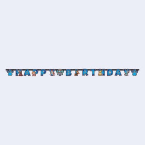 Bannière Joyeux Anniversaire Paw Patrol 2,4 m Décoration de Fête Lot de 2 Sachets - Product Image 1