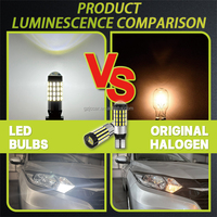 JiaChi 194 168 164 5W5 T10 Led Canbus luz sin Error W5W bombilla de estacionamiento de coche cúpula lateral 650LM lámpara de señal de matrícula 12-24V blanco