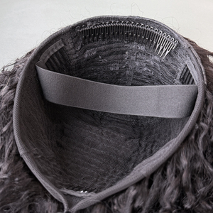 Perruque bandeau Jerry Curly pour femme, cheveux humains brésiliens vierges, sans colle, avec ligne de cheveux naturelle, pour usage quotidien - Product Image 4