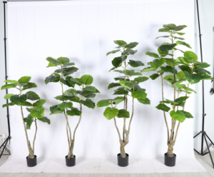 Hot Bán 130Cm Bắc Âu Phong Cách Nhân Tạo Ficus Lyrata Cây Giả Fiddle Lá Vả Nhà Máy Xả Rác Cây Hoàn Hảo Tân Gia Món Quà Đảng - Product Image 2