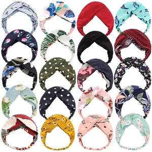 2023 Hot Sale Adult Ornament Headwear Fashion Girls Hairbands Women Printing Headband Colors Girls Party Gifts