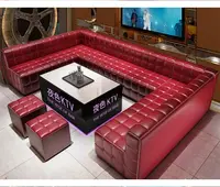 Stan Sofa Kulit Pu Kualitas Baik Strip Vip Modern Furnitur Bar Klub Malam Furnitur Bar KTV Bar