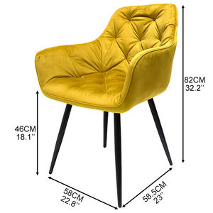 Chaises de cuisine TUQ en vente chaude, faciles <span class=keywords><strong>à</strong></span> nettoyer, pour la salle <span class=keywords><strong>à</strong></span> manger, hauteur d'assise de 46 <span class=keywords><strong>cm</strong></span>, chaises de salle <span class=keywords><strong>à</strong></span> manger pour la maison - Product Image 2