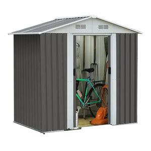 Robuster Utility Outdoor Storage Shed Metalls chuppen für Patio Gartengeräte