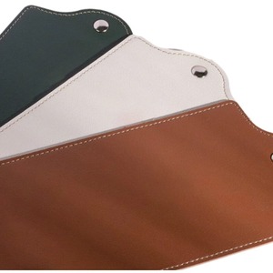 Clip para mascarilla de cuero PU, clip portátil para almacenamiento de mascarillas desechables para exteriores, organizador de mascarillas minimalista de estilo coreano. - Product Image 5