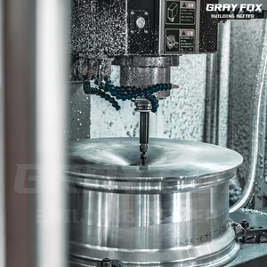 Ruedas Forjadas Monoblock Personalizadas GRAYFOX en Gris Acero de 18 19 20 22 Pulgadas 5x112 5x114.3 para <span class=keywords><strong>Audi</strong></span> Q5 B9 <span class=keywords><strong>A4</strong></span> A6 A7 RS6 C5 C6 B6 <span class=keywords><strong>B7</strong></span> B8 - Product Image 5