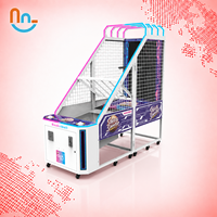 Joy2fun Machine de jeu d'arcade de basketball à monnayeur pour intérieur avec support en anglais pour centre commercial