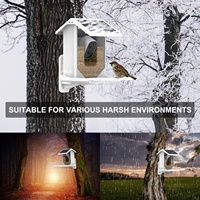 Mangeoire à oiseaux intelligente UEMON 1080P HD avec connexion APP, alimentation solaire, caméra 2MP, étanche IP66, batterie Li-ion 5000mAh, coulissant