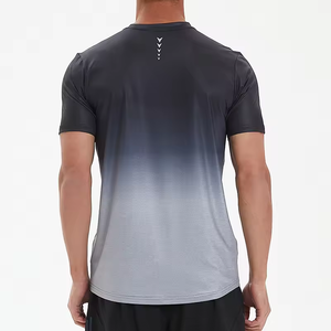 Camiseta Deportiva Ajustada Personalizada A81 para Hombre, Manga Corta, Tejido de Punto, Spandex/Poliéster, Anti-Pilling y Anti-Arrugas - Product Image 3