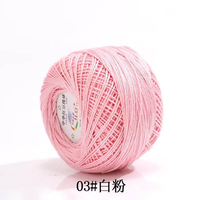 Fil de dentelle 100 % coton de haute qualité marque YuHeng, résistance 2600CN, torsion élevée, tricot serré, diverses couleurs pour crochet et travaux manuels DIY