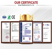 Plaque transparente en plexiglas 6 mm résistante aux rayures, panneau publicitaire 1220x2440 mm, résistant aux produits chimiques, qualité industrielle