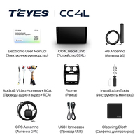 Autoradio multimédia lecteur vidéo navigation stéréo TEYES CC4L pour Renault Duster Dacia Duster 2015 - 2021 pour LADA Largus 2021