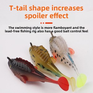Lmaide Mudskipper 7g/10g/14g T-Schwanz-Crankbait, bleigewichtet, aus weichem Kunststoff, snag-resistent, für Salzwasser- und Süßwasserfischerei - Product Image 4