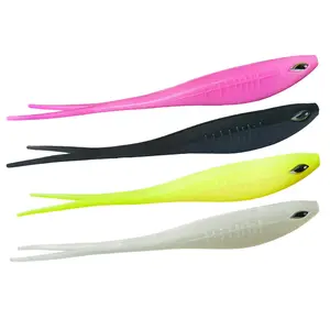 3pcs/bag New Model Soft Plastic Long Tail Freshwater Lure Plastic