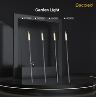 Lumière de jardin extérieure en aluminium étanche IP65 à LED DC avec angle de faisceau réglable, garantie 5 ans