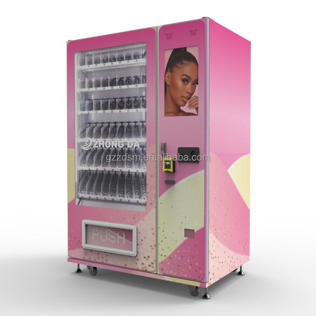 LED Light Cosmetics Hair Bundles Vending Machine