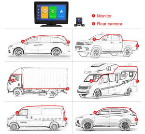 7 inch không dây Carplay Android Auto 4k Dash Cam với wifi BT FM DVR Xe DVR Xe hộp đen màn hình cảm ứng ứng dụng điều khiển Bảng điều khiển r - Product Image 3