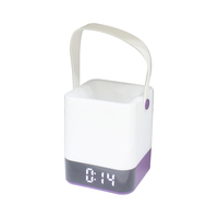 Reloj Despertador Digital LED Electrónico de Escritorio, con Calendario, Función de Repetición, Portaplumas y Luz Nocturna, para Oficina